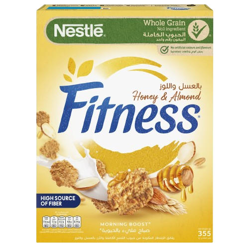 نستلة لياقة بدنية باعسل واللوز 355 جم